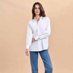 La Ligne Molly Shirt | White | XS | Oversized (Runs Large)